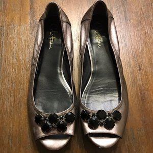 Cole Haan Metallic Flats Size 10